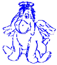 glitter angel eeyore