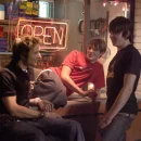 McFly on video shoot for That Girl