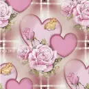 Pink Rose Heart - background