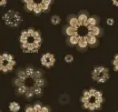 Black with Gold flowers - background