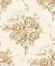 Tan with brown roses - background