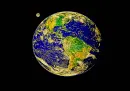 earth and moon