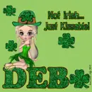 Deb - Not Irish - Shamrocks