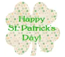 Happy St. Patrick's Day clover