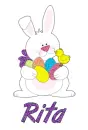 Easter Bunny with friend - Rita