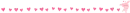 Flipped pink bunny with heart trail