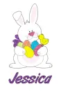 Easter Bunny with Friend - Jessica