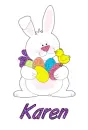 Easter Bunny with Friend - Karen
