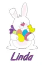 Easter Bunny with Friend - Linda