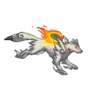 Running wolf