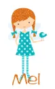 Bluebird of Happiness Angel - Mel