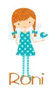 Bluebird of Happiness Angel - Roni