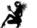 girl with butterfly