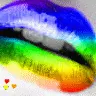 rainbow lips