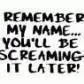 remember my name
