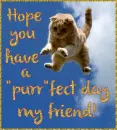 Hope you have a "purr"fect day my friend!