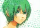 Short green hair