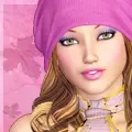 Pink autumn Girl