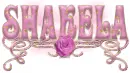 Shakela-Pink rose Nametag