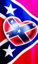 Rebel Flag Heart