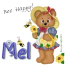 Mel - Bee Happy - Bear - Flowers