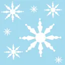 Background/White Snowflake/Winter