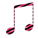 Music note rainbow