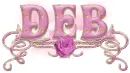 Deb-Pink rose nametag