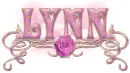 Lynn-Pink rose nametag