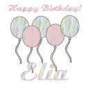 Birthday Balloons For Elia