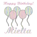 Birthday Balloons for Mietta