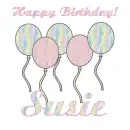 Birthday Balloons for Susie