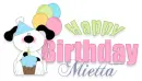 Happy Birthday Mietta