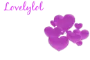cute colour changing hearts and text