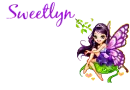 cute fairy with text