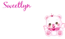 cute  pink teddy with text