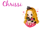 cute pink princess and text