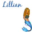 cute mermaid and text
