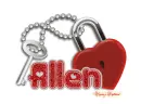Allen-heart lock