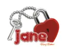 Jane-heart lock
