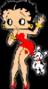 Her dog pulled Betty Boop's dress