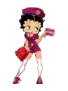 Betty Boop working mails