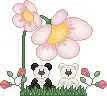 2 bears in the garden