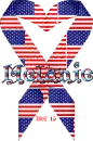 Melanie -flag ribbon