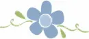 Blue flower - div