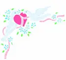 Corner Dove Heart