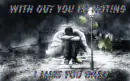 with out  you im nothing  i miss you