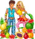 Fruit Love Couple