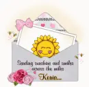 Sending sunshine across the miles. Kenia