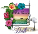 Hibiscus Frame - Deb